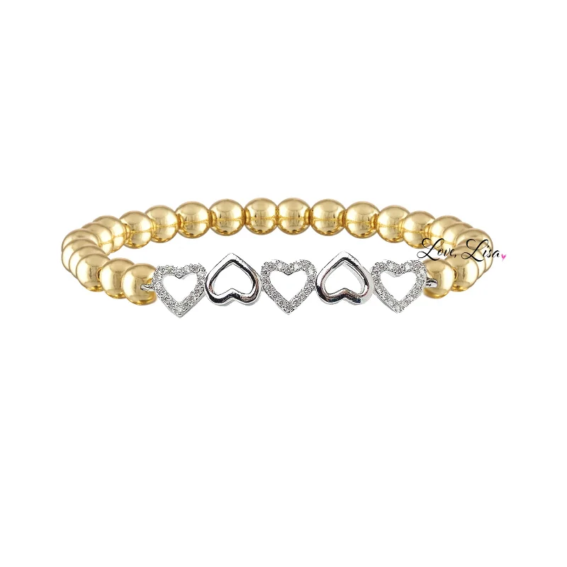 Five Fabulous Heart Bracelet