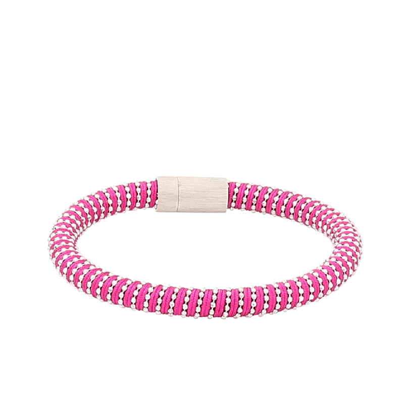 Magenta Twister Band Bracelet