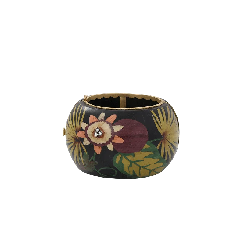 Marquetry Flower Bracelet