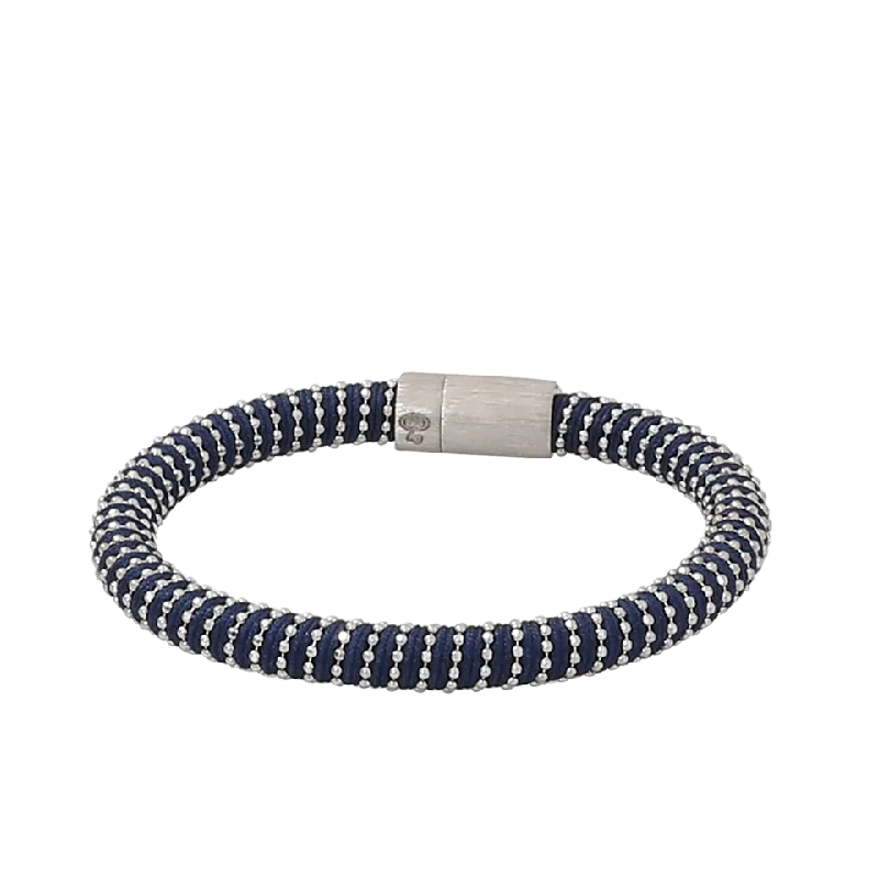 Navy Twister Band Bracelet