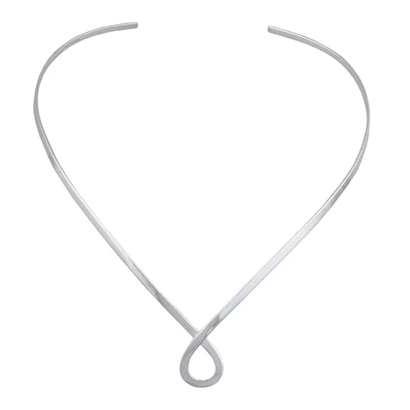 Silver Plated Twist Neckwire