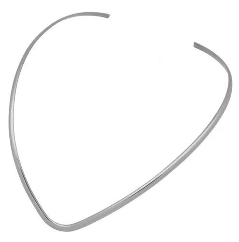 Silver Plated V Shape Neckwire