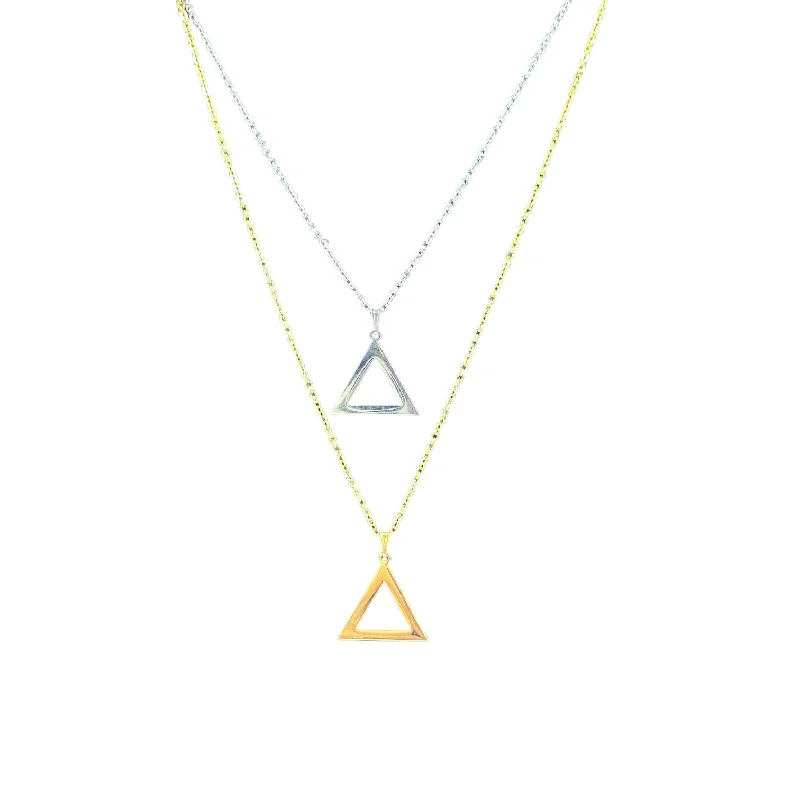 Stainless Steel Triangle Pendant