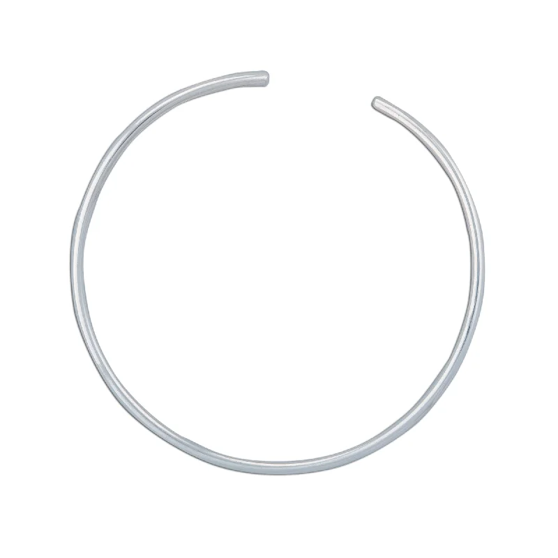 Sterling Silver Round Tube Neckwire